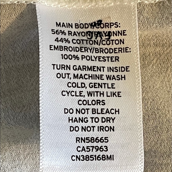 Pink Floral Embroidered Boho Peasant top - Picture 9 of 12